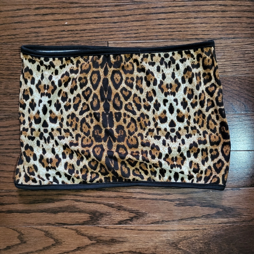 Leopard Print Tube Top